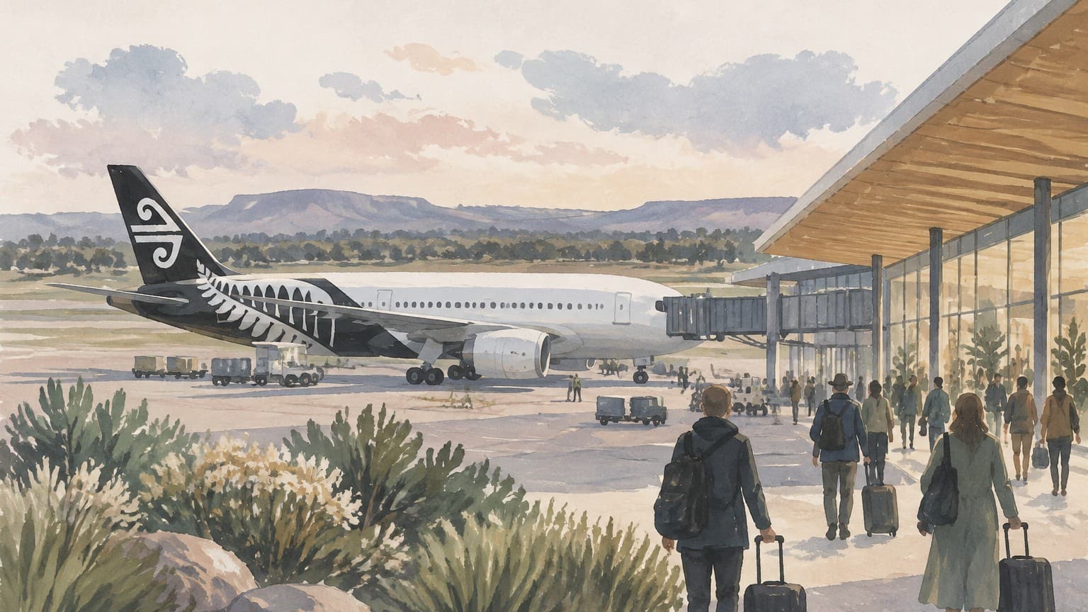 Illustration: Air New Zealand arrival at WSI