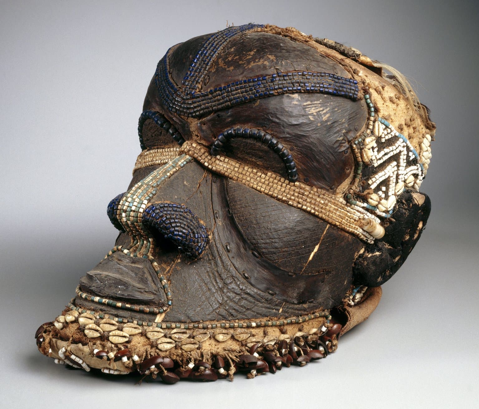 Bwoom mask from the Kuba Kingdom, an example of an object exploring identity and history.