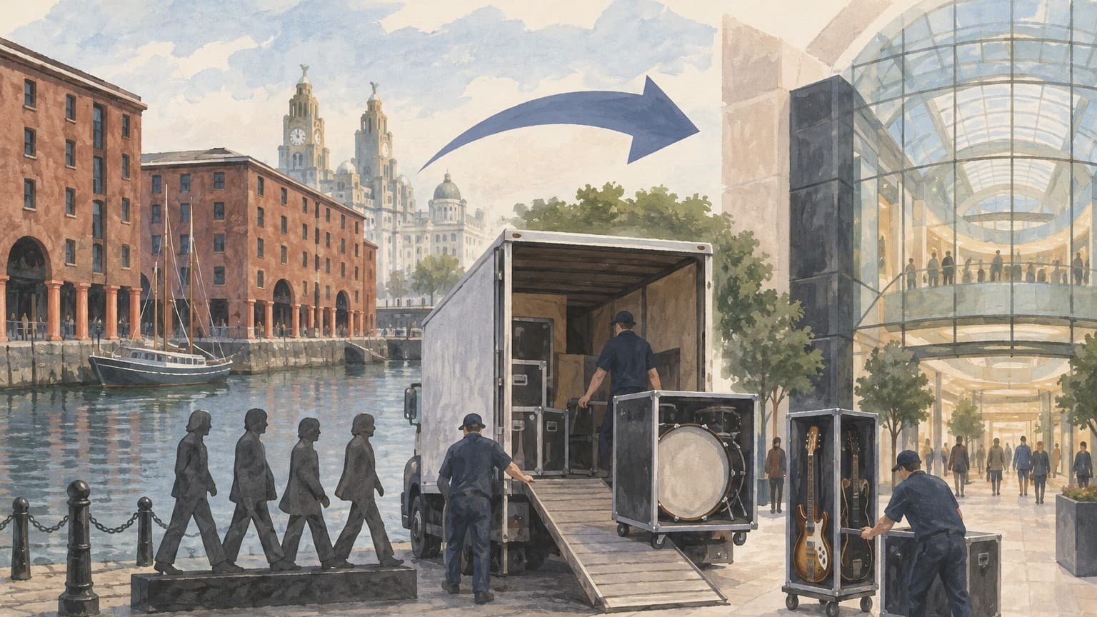 Illustration: Beatles Story museum St Johns Shopping Centre